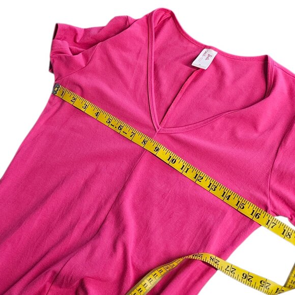 Smash + Tess x Barbie V-Neck Short Sleeve Jumpsuit Romper, Pink, Size XS - Picture 7 of 8
